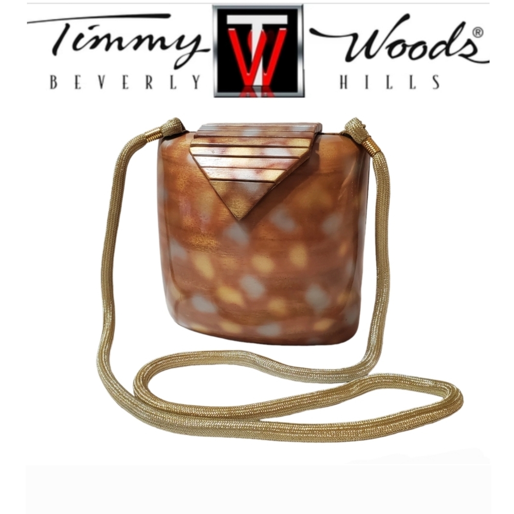 Timmy Woods Beverly Hills Wood Purse